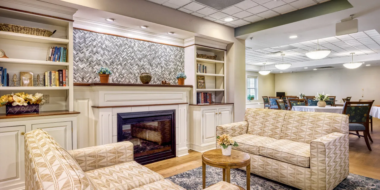 Kingsway Manor Memory Care Center Fireside Lounge