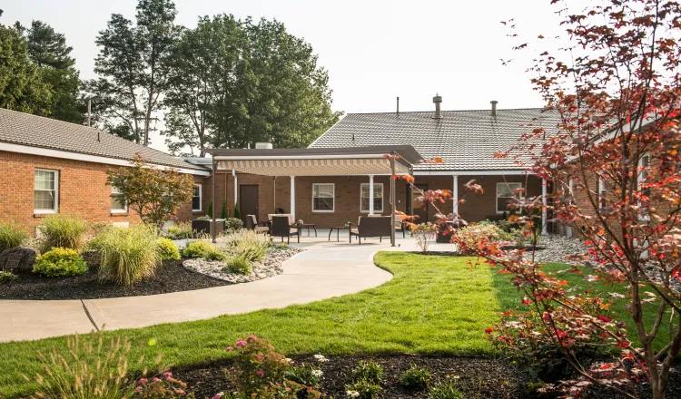 Exterior landscape and building