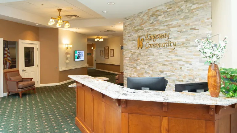 Front desk at Kingsway Village Apartments