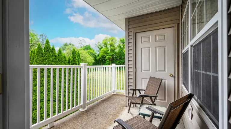 2nd Floor Apartment Balcony at Kingsway Village Apartments