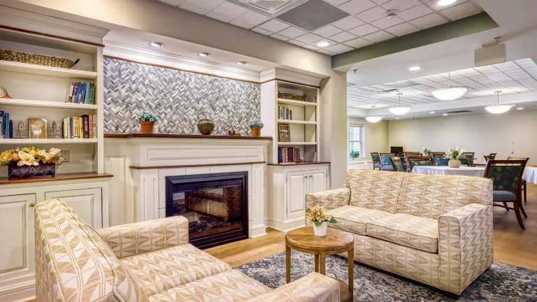 Kingsway Manor Memory Care Center Fireside Lounge