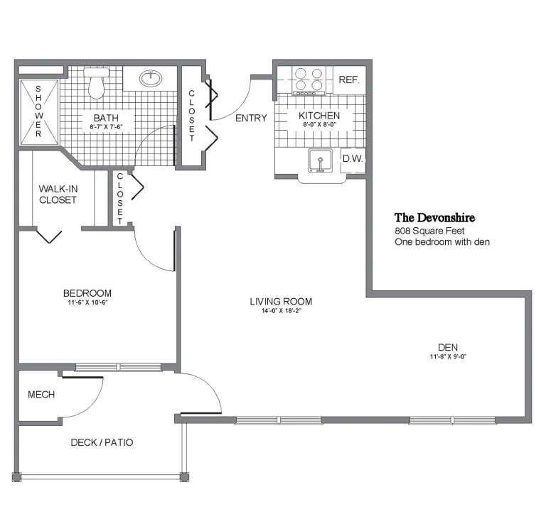 Devonshire floor plan at Kingsway Village