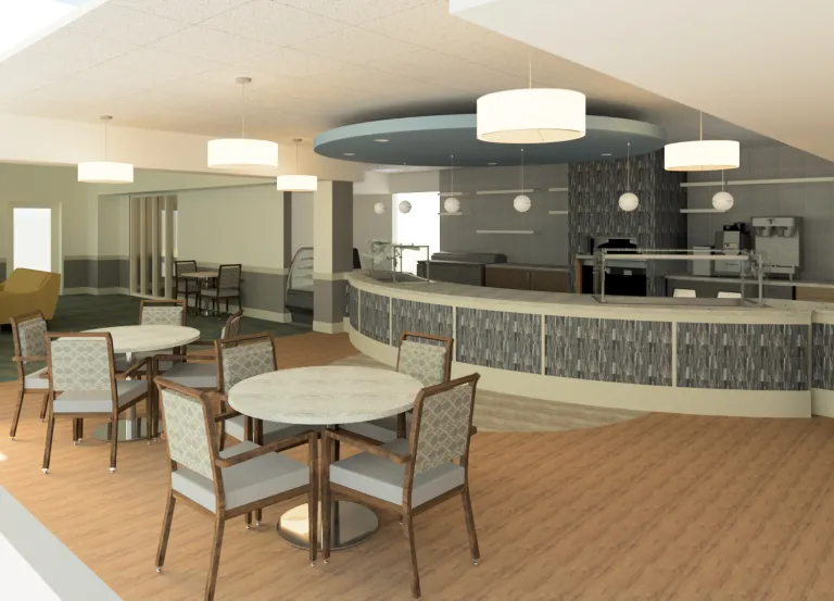 Bistro interior design rendering