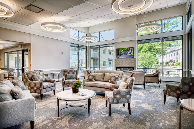 Gatherings Living Room at Parkland Garden Apartments