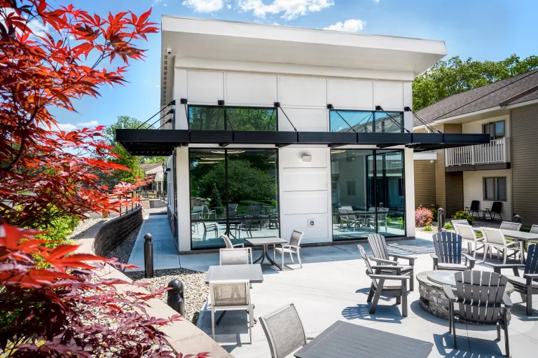 Firepit Patio at Parkland Garden Apartments